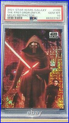 The First Order Enforcer 2021 Star Wars Galaxy Mojo Refractor PSA 10 #16/50