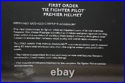 UNUSED Star Wars Anovos Premier First Order Tie Fighter Helmet with Box Cosplay