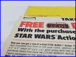 Vintage 1984 Star Wars Is Forever Poster Order Form Display Card Sign ROTJ #2