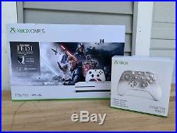 Xbox One S 1TB Console Star Wars Jedi Fallen Order Bundle With extra controller