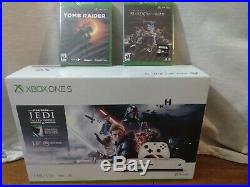 Xbox One S 1TB Star Wars Jedi Fallen Order Bundle + Tomb Raider + Shadow of War