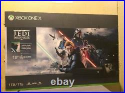 Xbox One X Star Wars Jedi Fallen Order Bundle Limited Edition Console Black