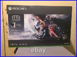 Xbox One X Star Wars Jedi Fallen Order Bundle Limited Edition Console Black